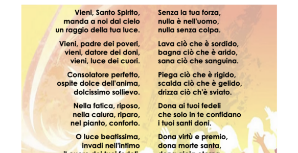 Avvisi della settimana – 19 Maggio 2024