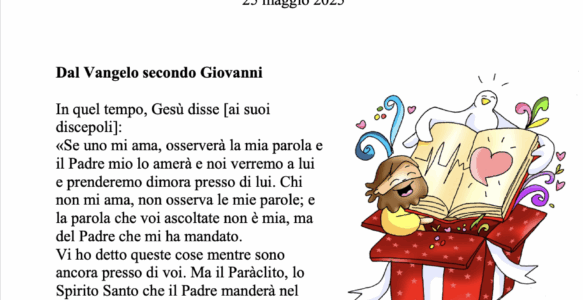 Avvisi della settimana – 25 Maggio 2025