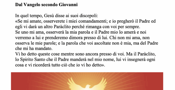 Avvisi della settimana – 08 Giugno 2025