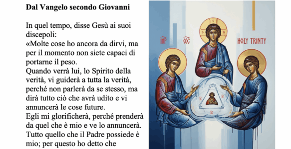 Avvisi della settimana – 15 Giugno 2025