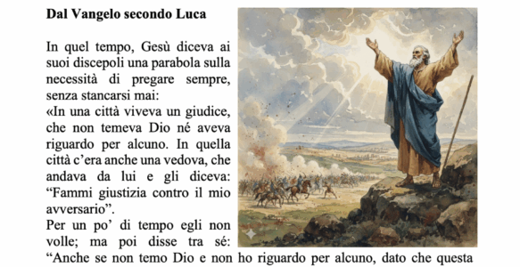 Avvisi della settimana – 19 OTTOBRE 2025