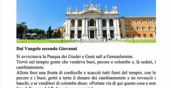 Avvisi della settimana – 09 NOVEMBRE 2025