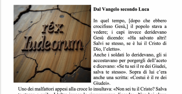 Avvisi della settimana – 23 NOVEMBRE 2025