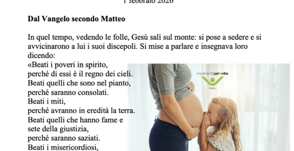 Avvisi della settimana – 01 FEBBRAIO 2026