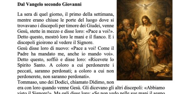 Avvisi della settimana – 12 Aprile 2026