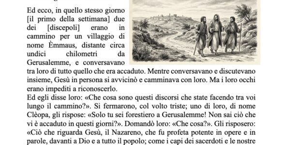 Avvisi della settimana – 19 Aprile 2026