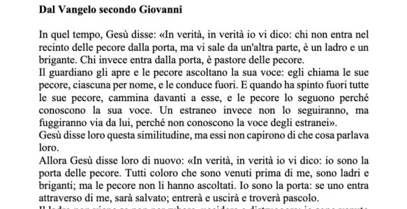Avvisi della settimana – 26 Aprile 2026