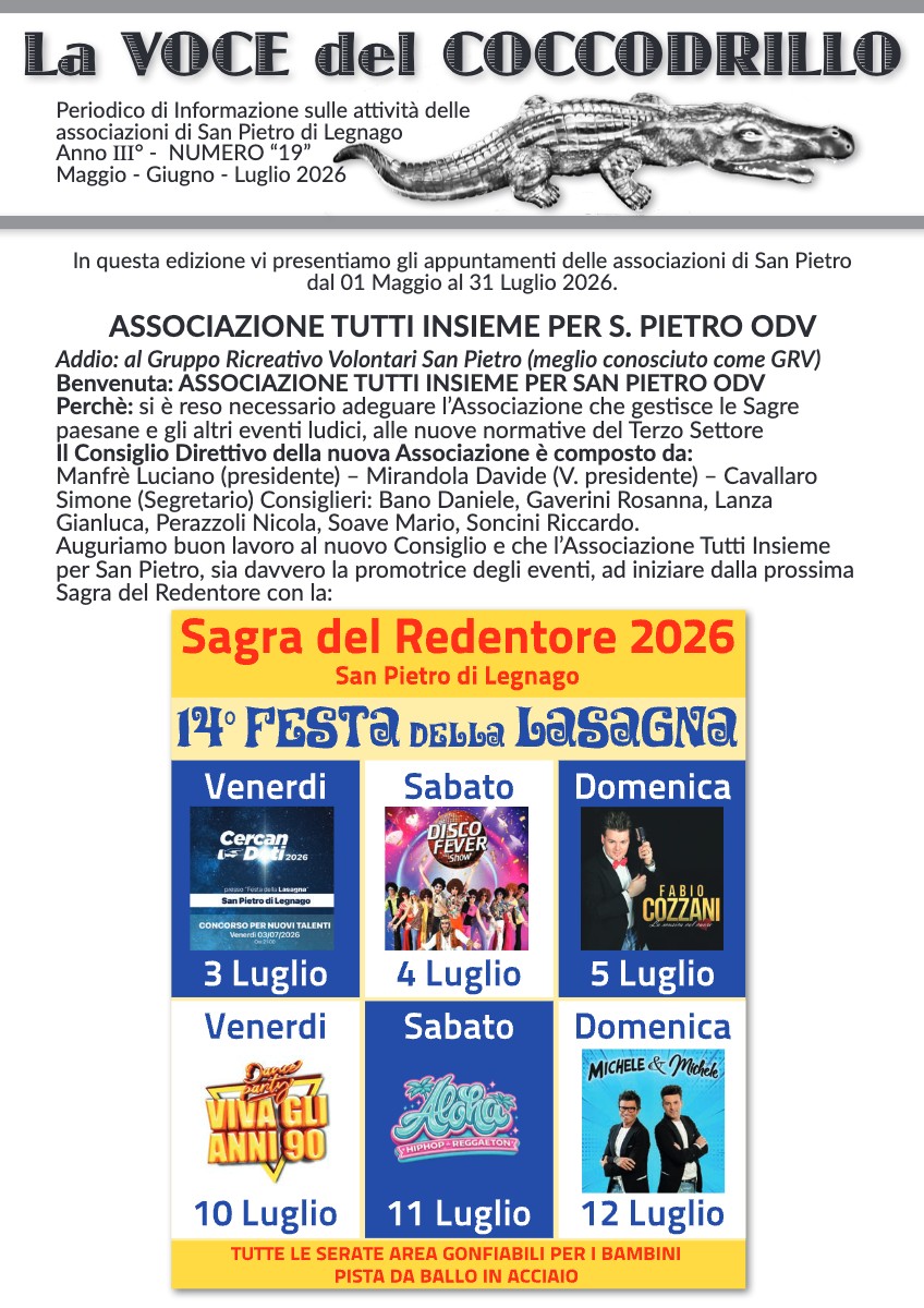 LA VOCE DEL COCCODRILLO ANNO TRE NUMERO 19-web