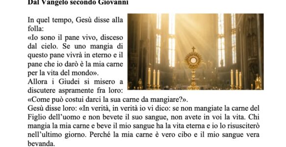 Avvisi della settimana – 07 Maggio 2026